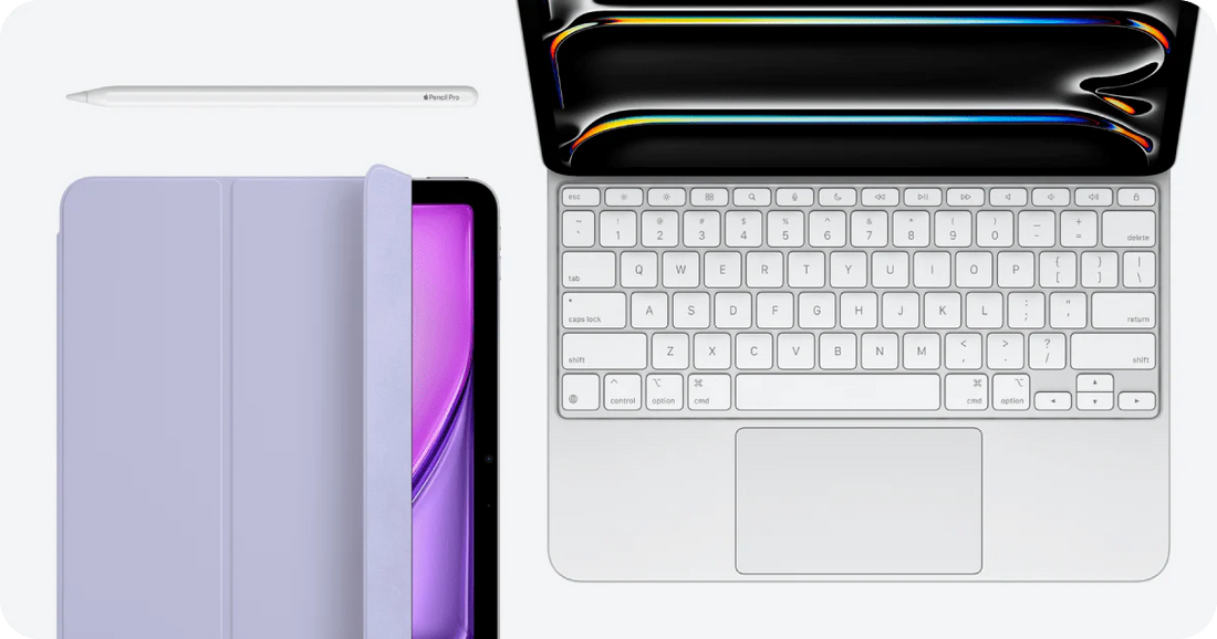 Opciones de accesorios para iPad Keyboard y Pencil