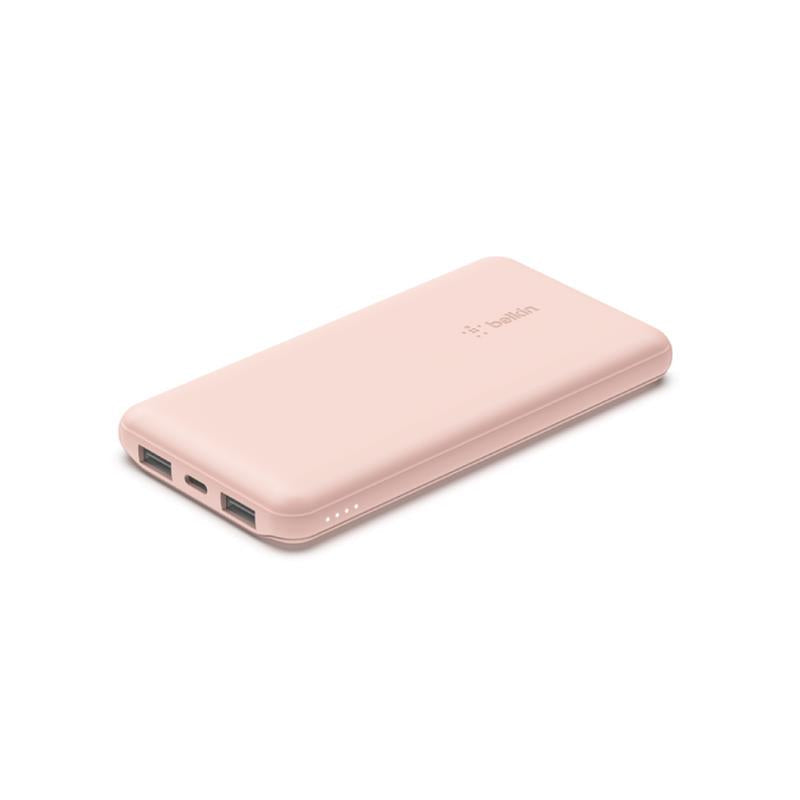 Batería Belkin 10,000 mAh USB-A a USB-C 15W - Rosado