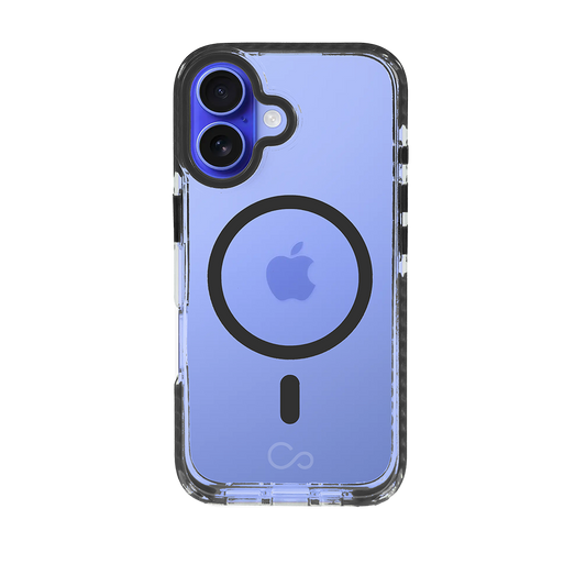 Estuche iCon clear/black con magsafe para iPhone 16