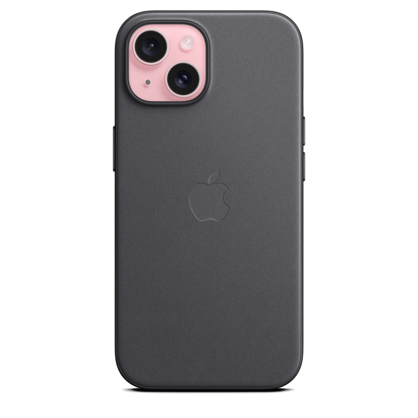 Funda de FineWoven con MagSafe para el iPhone 15 - Negro