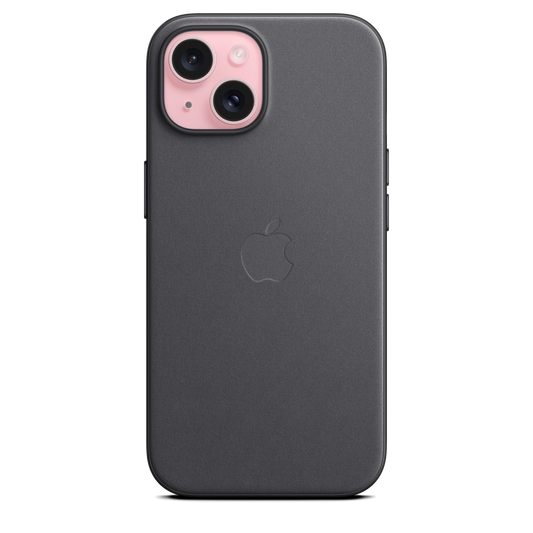 Funda de FineWoven con MagSafe para el iPhone 15 - Negro