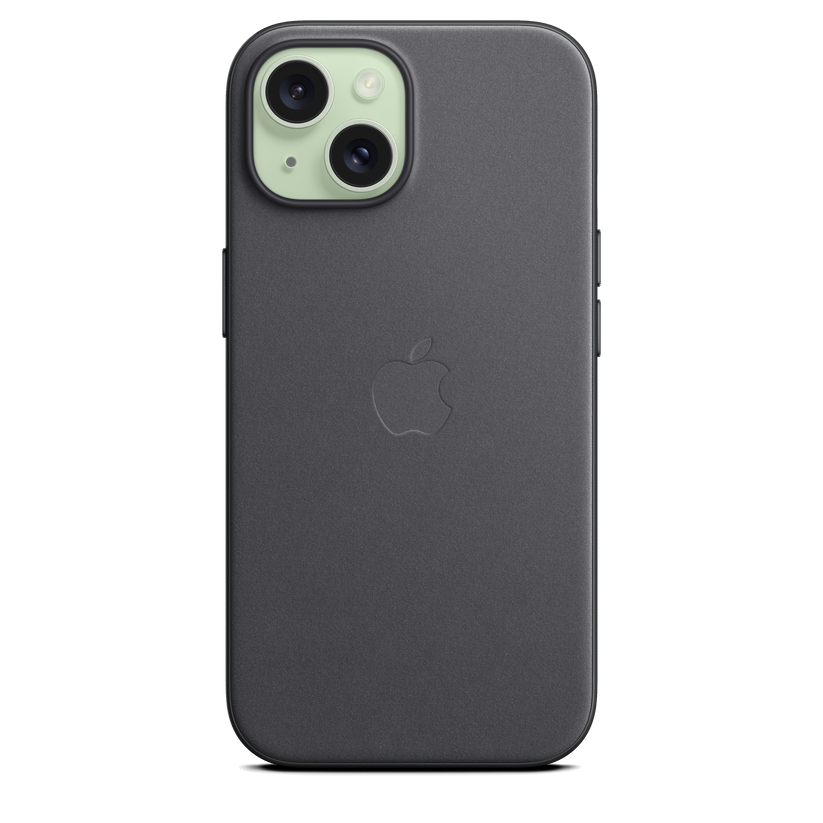 Funda de FineWoven con MagSafe para el iPhone 15 - Negro