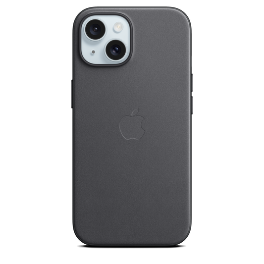 Funda de FineWoven con MagSafe para el iPhone 15 - Negro