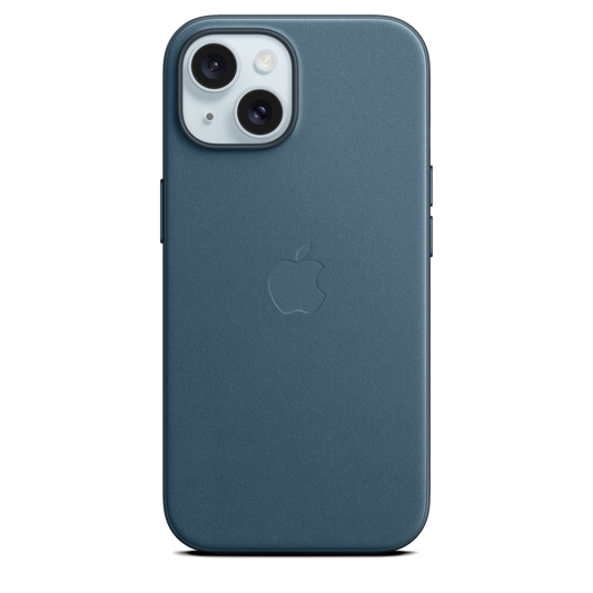 Funda de FineWoven con MagSafe para el iPhone 15 - Azul pacífico