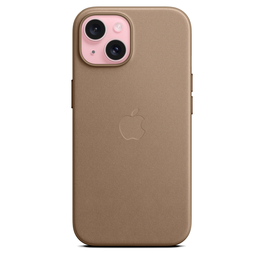 Funda de FineWoven con MagSafe para el iPhone 15 - Color visón