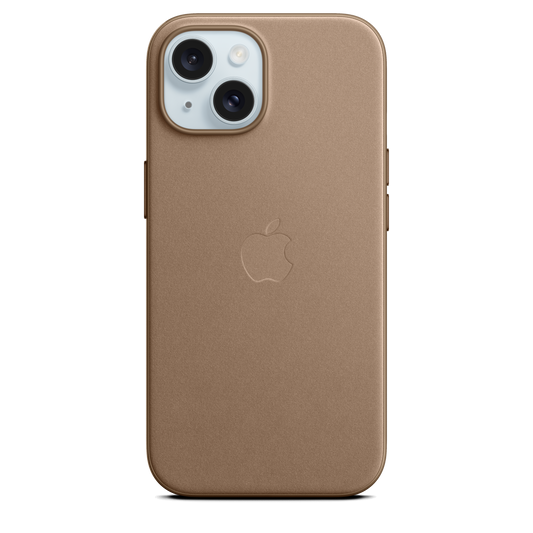Funda de FineWoven con MagSafe para el iPhone 15 - Color visón