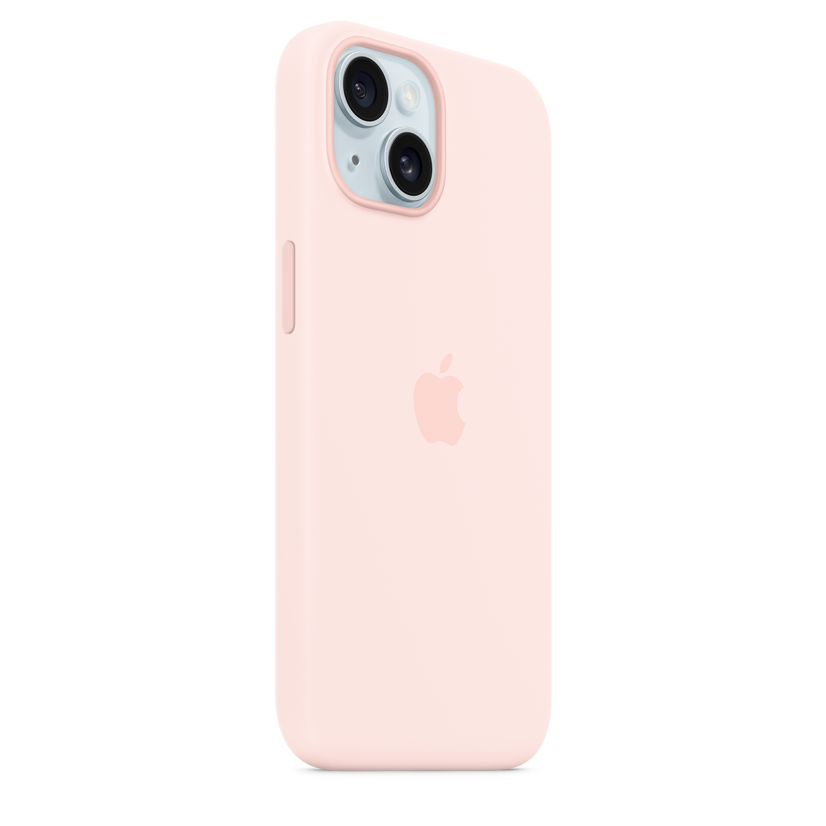 Funda de silicón con MagSafe para el iPhone 15 - Rosa claro