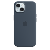 Funda de silicón con MagSafe para el iPhone 15 - Azul tormenta