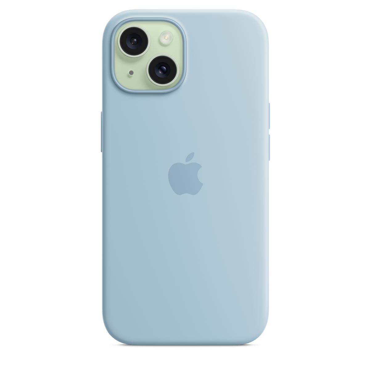 Carcasa de silicona con MagSafe para el iPhone 15 - Azul claro