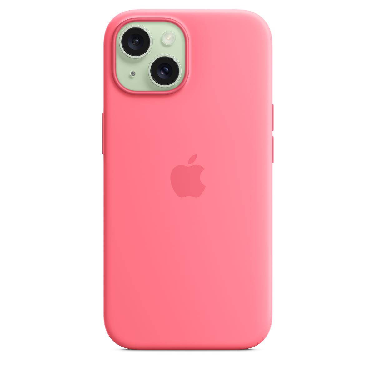 Carcasa de silicona con MagSafe para el iPhone 15 - Rosado
