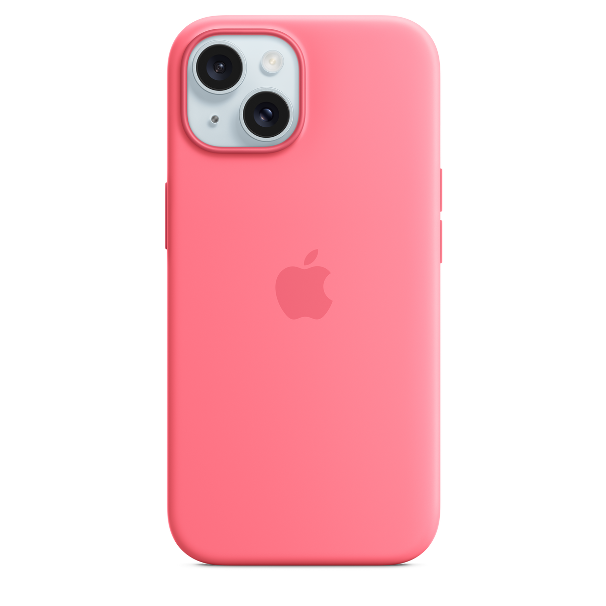 Carcasa de silicona con MagSafe para el iPhone 15 - Rosado