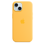 Carcasa de silicona con MagSafe para el iPhone 15 - Amarillo solar