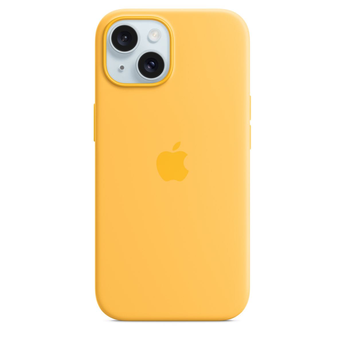 Carcasa de silicona con MagSafe para el iPhone 15 - Amarillo solar