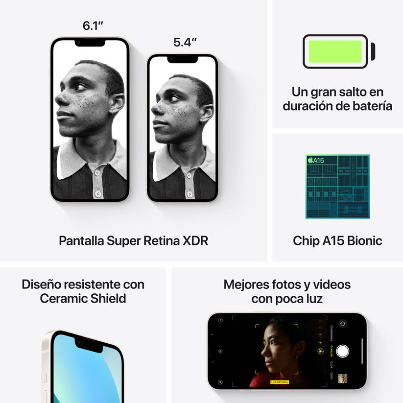 iPhone 13 128 GB Blanco estrella
