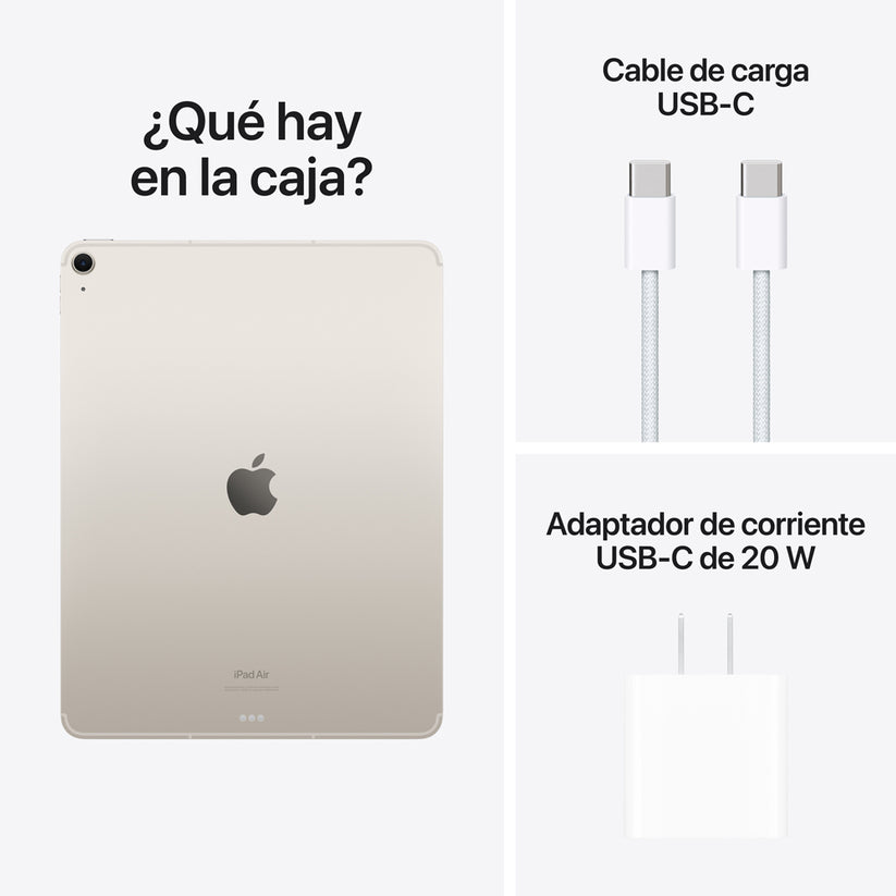 iPad Air de 13 pulgadas Wi-Fi + Cellular 512 GB - Blanco estrella (M2)