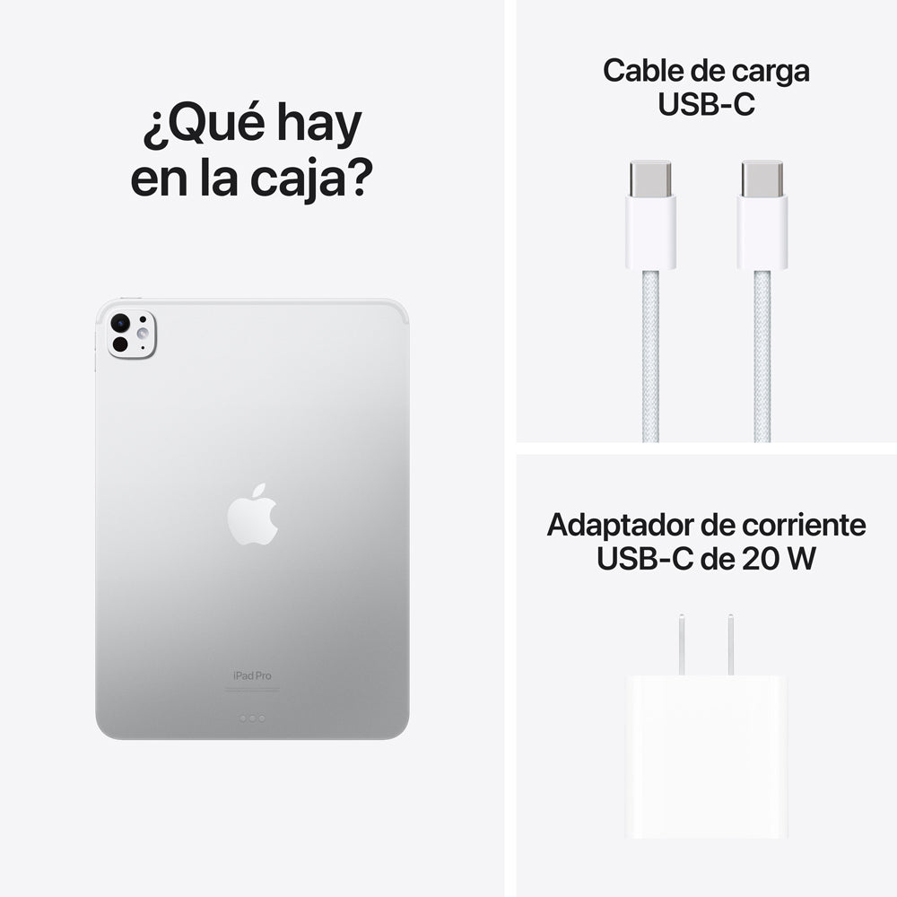 iPad Pro de 11 pulgadas Wi-Fi 2 TB Vidrio nanotexturizado - Plata (M4)