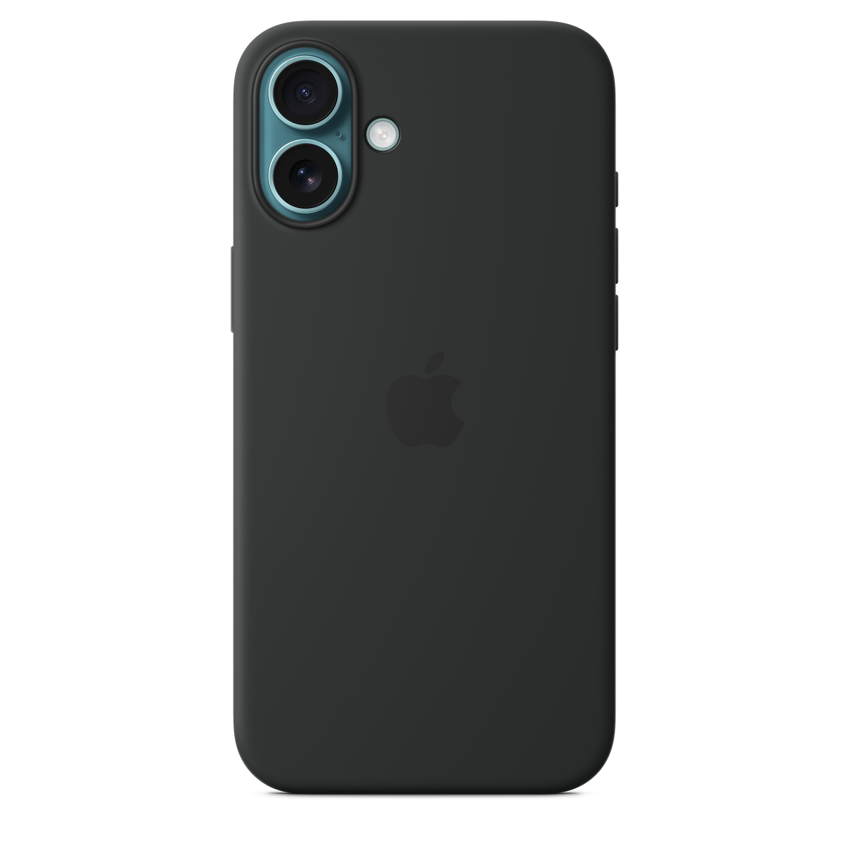 Funda de silicón con MagSafe para el iPhone 16 Plus - Negro