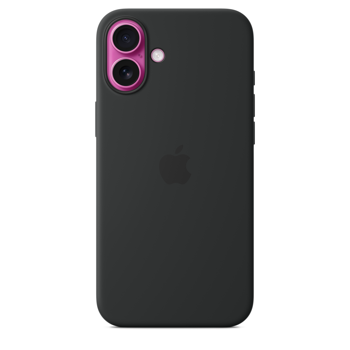 Funda de silicón con MagSafe para el iPhone 16 Plus - Negro