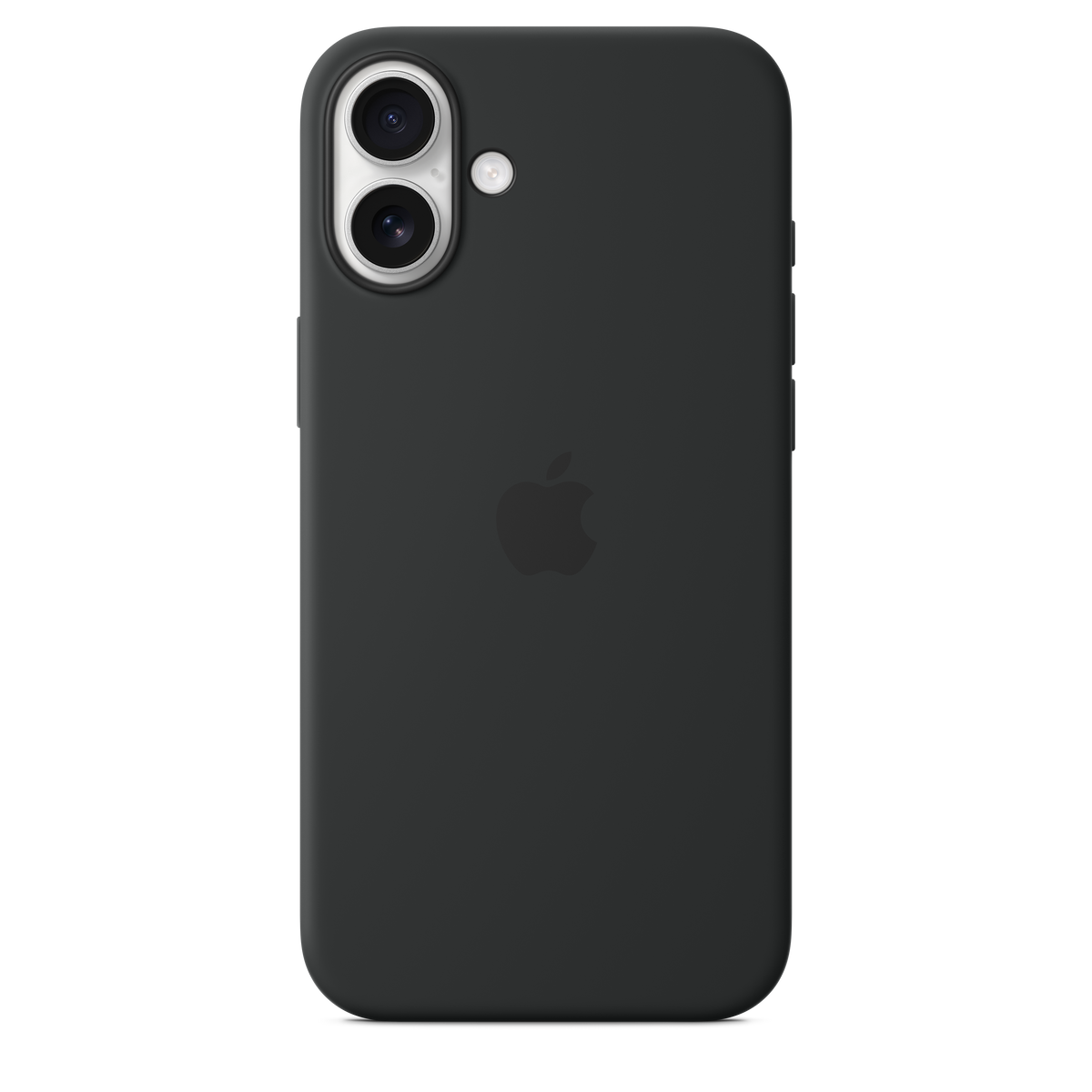 Funda de silicón con MagSafe para el iPhone 16 Plus - Negro