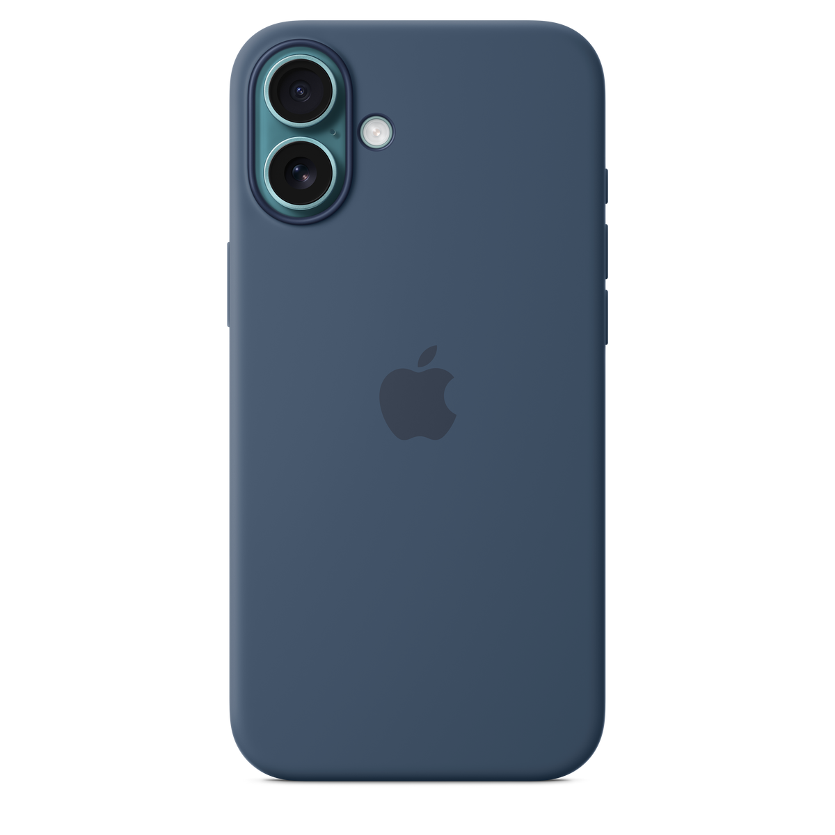 Funda de silicón con MagSafe para el iPhone 16 Plus - Azul denim