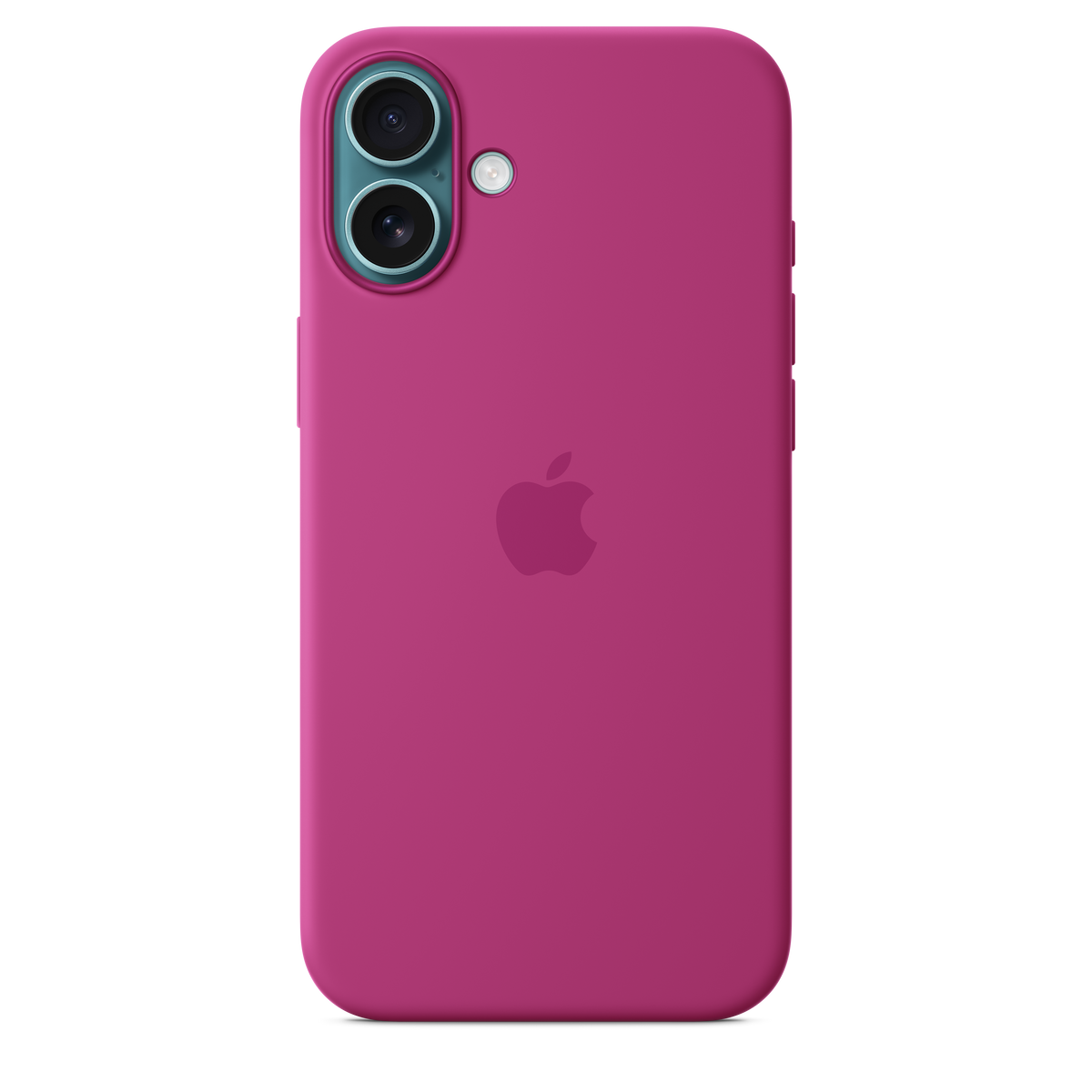 Funda de silicón con MagSafe para el iPhone 16 Plus - Fucsia