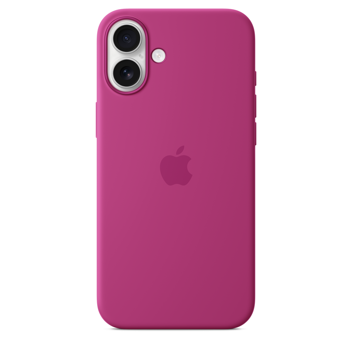 Funda de silicón con MagSafe para el iPhone 16 Plus - Fucsia