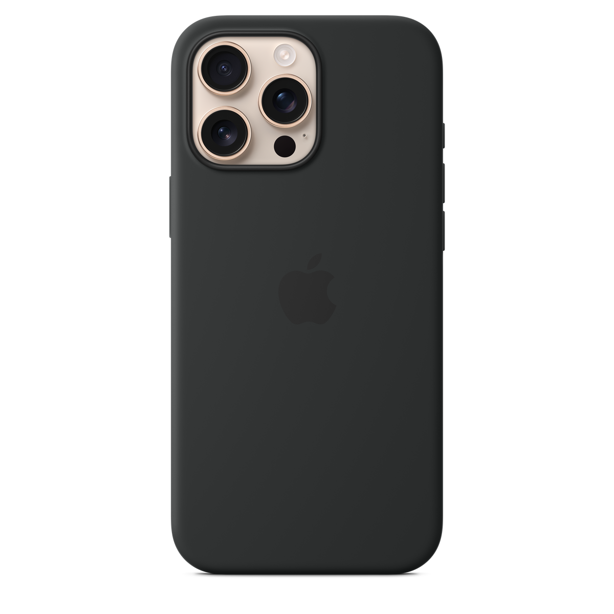 Funda de silicón con MagSafe para el iPhone 16 Pro Max - Negro