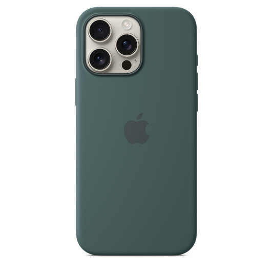 Funda de silicón con MagSafe para el iPhone 16 Pro Max - Verde lago
