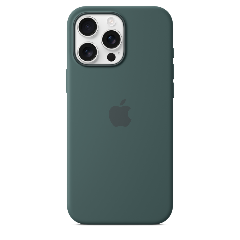 Funda de silicón con MagSafe para el iPhone 16 Pro Max - Verde lago