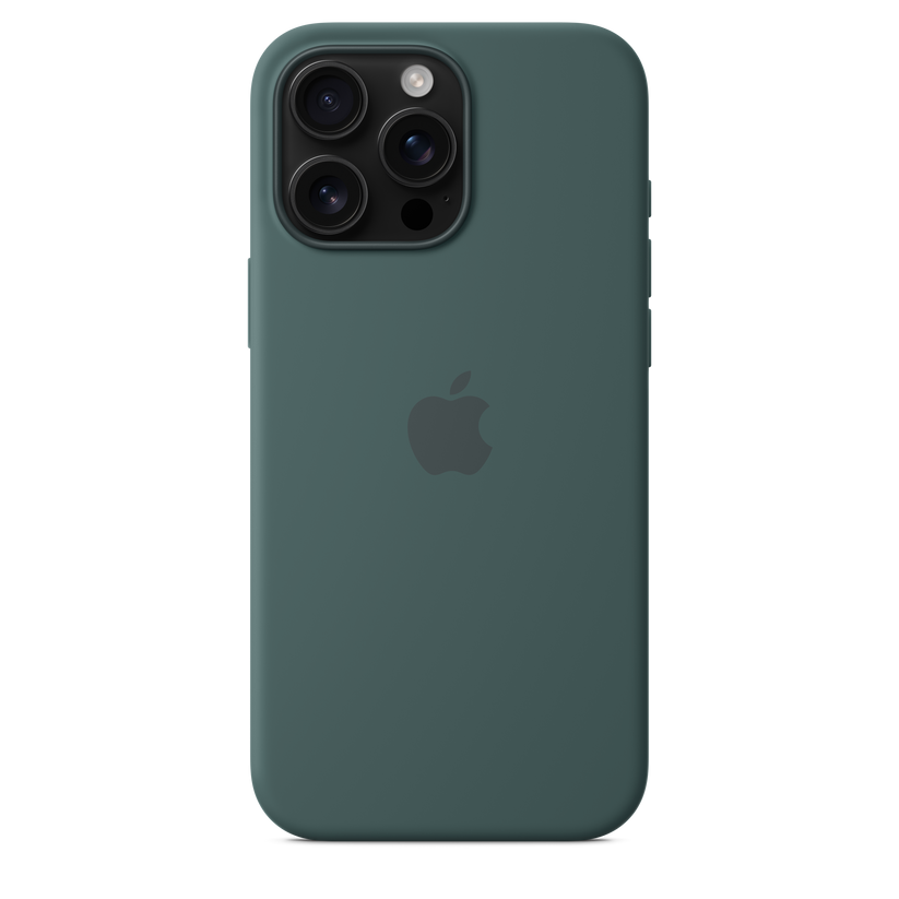 Funda de silicón con MagSafe para el iPhone 16 Pro Max - Verde lago