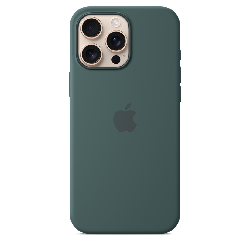 Funda de silicón con MagSafe para el iPhone 16 Pro Max - Verde lago