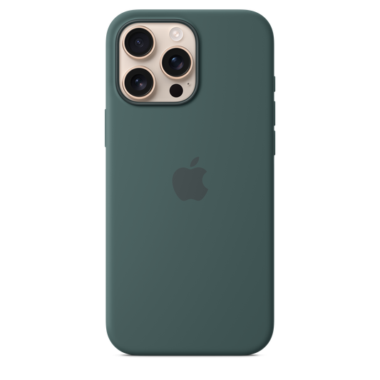 Funda de silicón con MagSafe para el iPhone 16 Pro Max - Verde lago