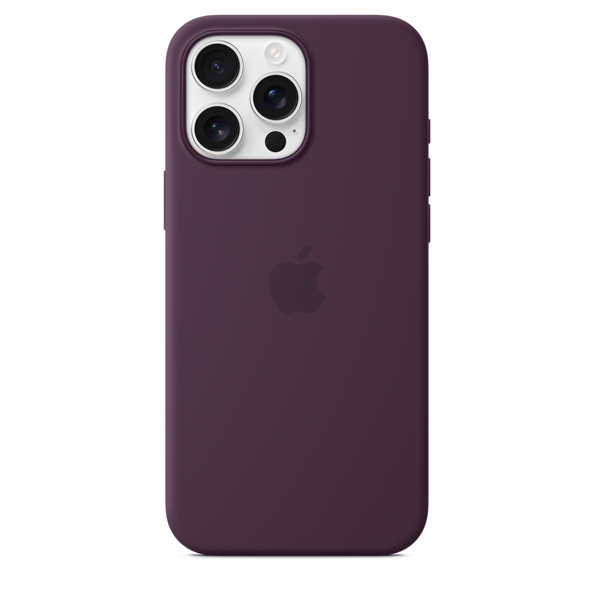 Funda de silicón con MagSafe para el iPhone 16 Pro Max - Color ciruela