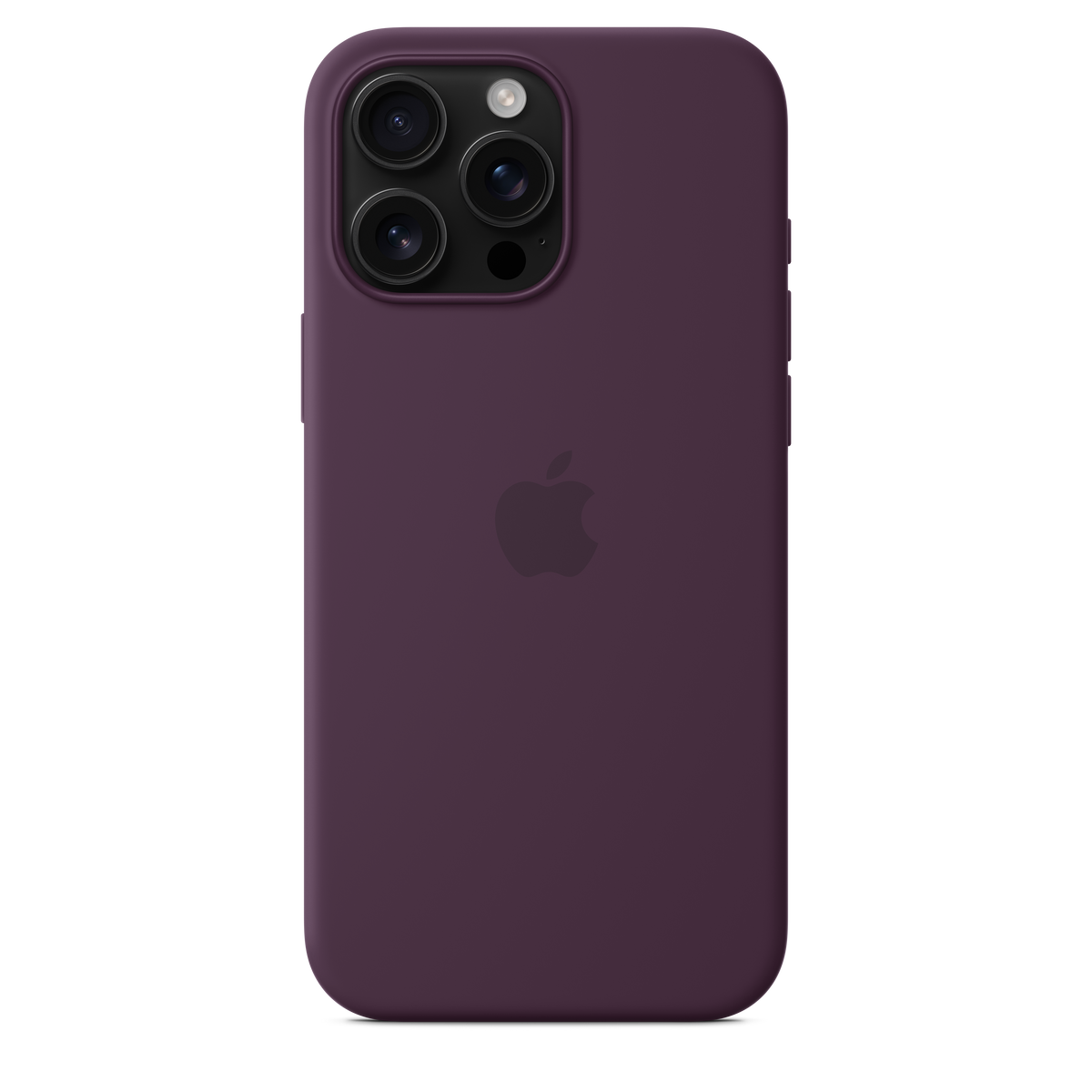 Funda de silicón con MagSafe para el iPhone 16 Pro Max - Color ciruela