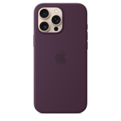 Funda de silicón con MagSafe para el iPhone 16 Pro Max - Color ciruela