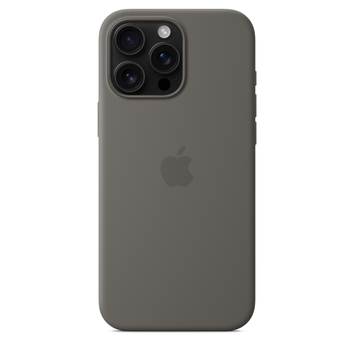 Funda de silicón con MagSafe para el iPhone 16 Pro Max - Gris piedra