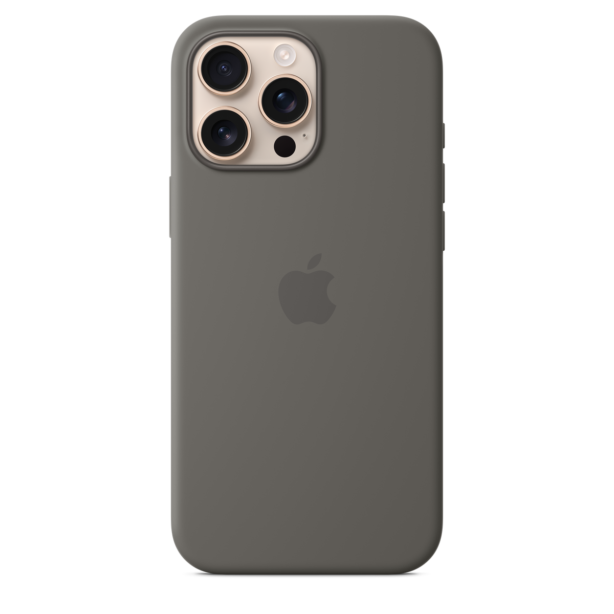 Funda de silicón con MagSafe para el iPhone 16 Pro Max - Gris piedra
