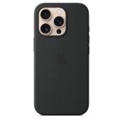 Funda de silicón con MagSafe para el iPhone 16 Pro - Negro