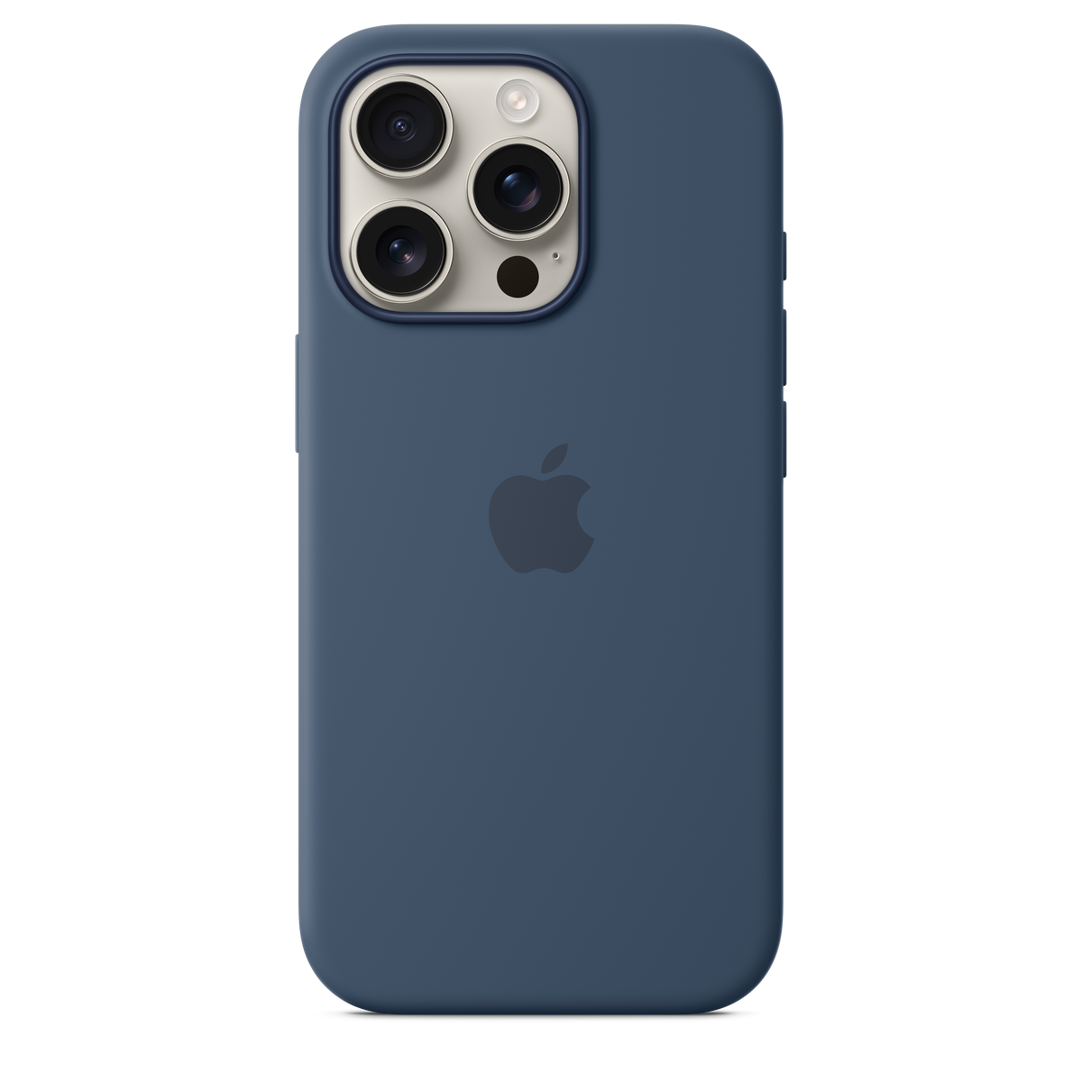 Funda de silicón con MagSafe para el iPhone 16 Pro - Azul denim