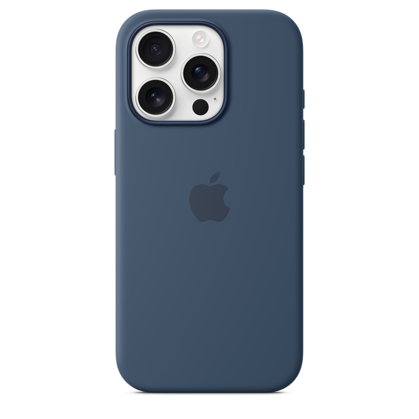 Funda de silicón con MagSafe para el iPhone 16 Pro - Azul denim