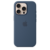 Funda de silicón con MagSafe para el iPhone 16 Pro - Azul denim
