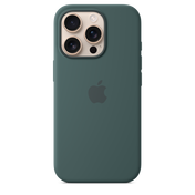 Funda de silicón con MagSafe para el iPhone 16 Pro - Verde lago
