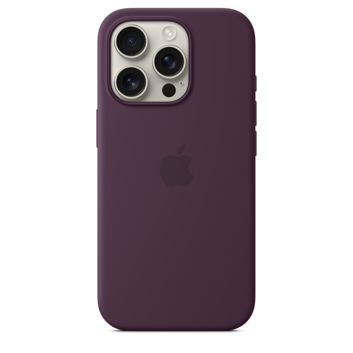 Funda de silicón con MagSafe para el iPhone 16 Pro - Color ciruela