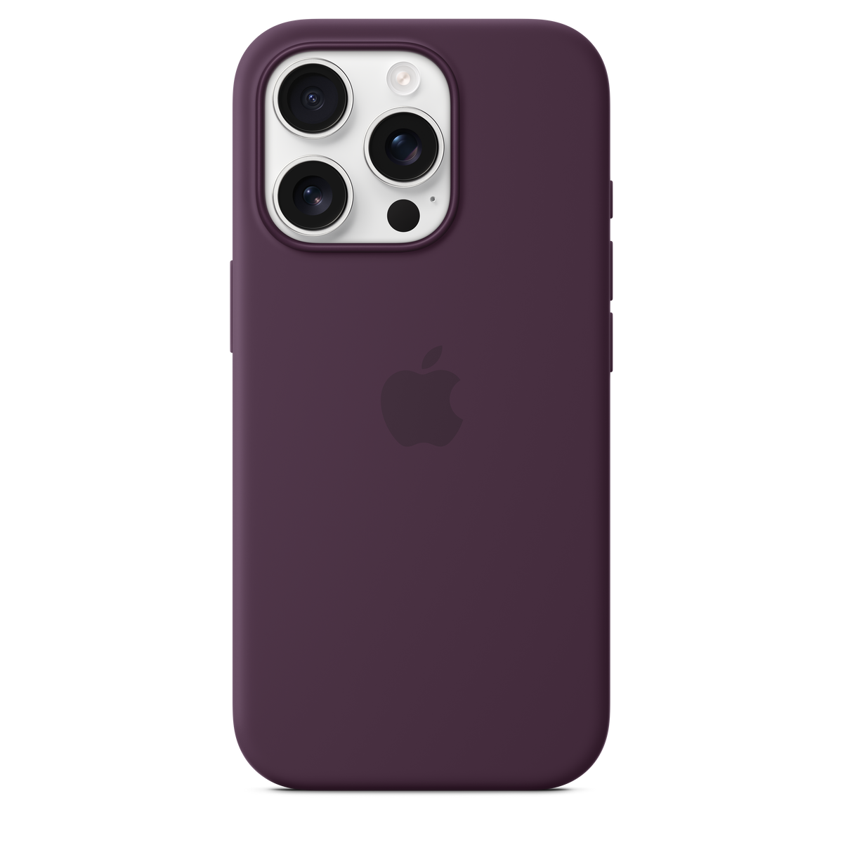 Funda de silicón con MagSafe para el iPhone 16 Pro - Color ciruela