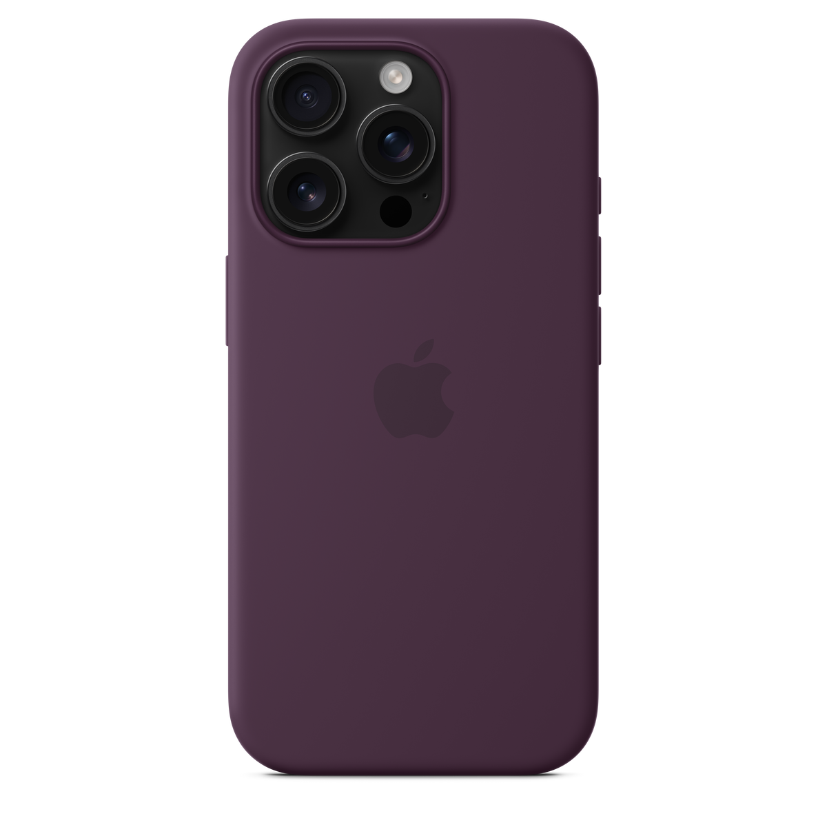 Funda de silicón con MagSafe para el iPhone 16 Pro - Color ciruela