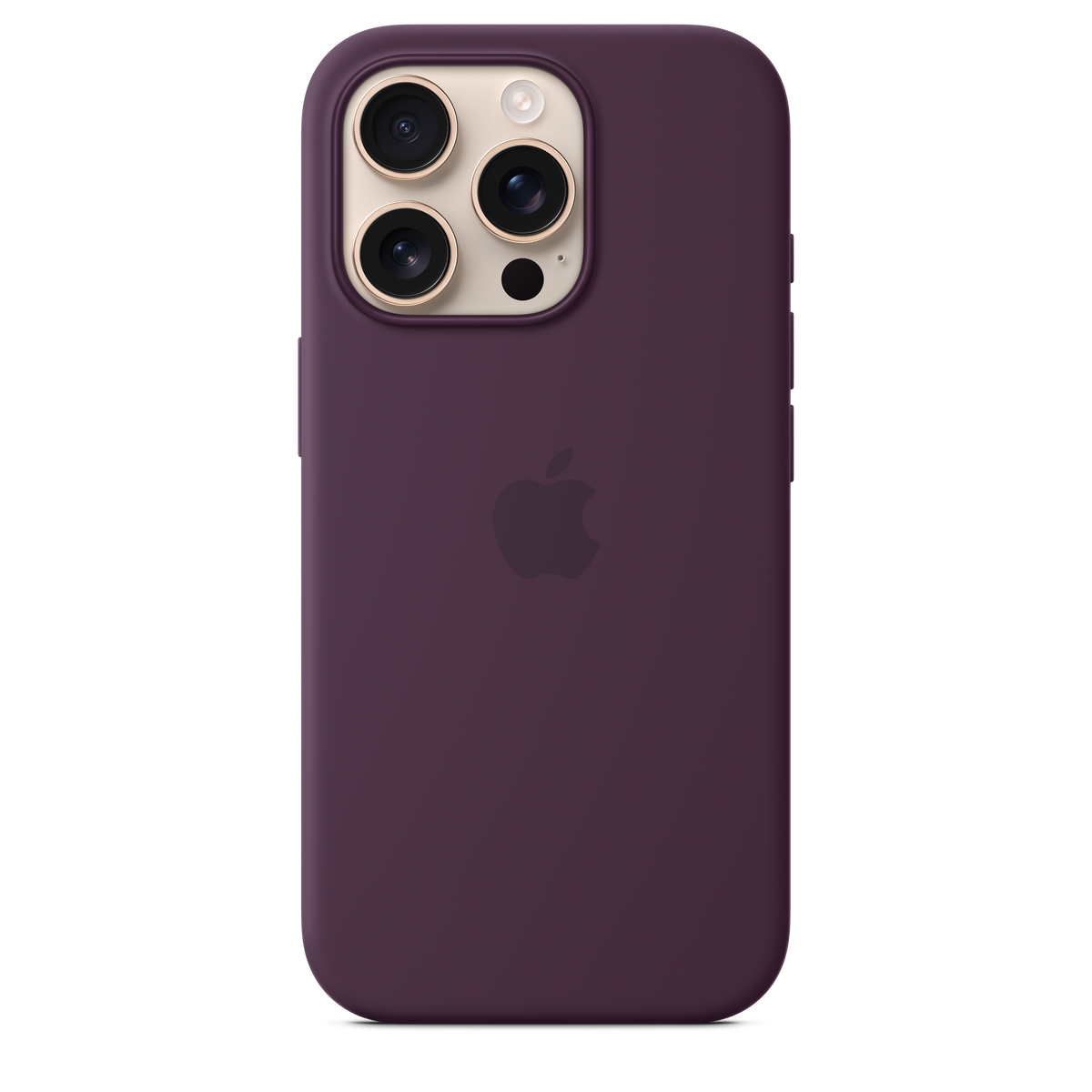 Funda de silicón con MagSafe para el iPhone 16 Pro - Color ciruela