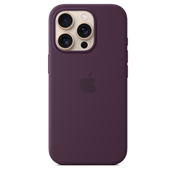 Funda de silicón con MagSafe para el iPhone 16 Pro - Color ciruela