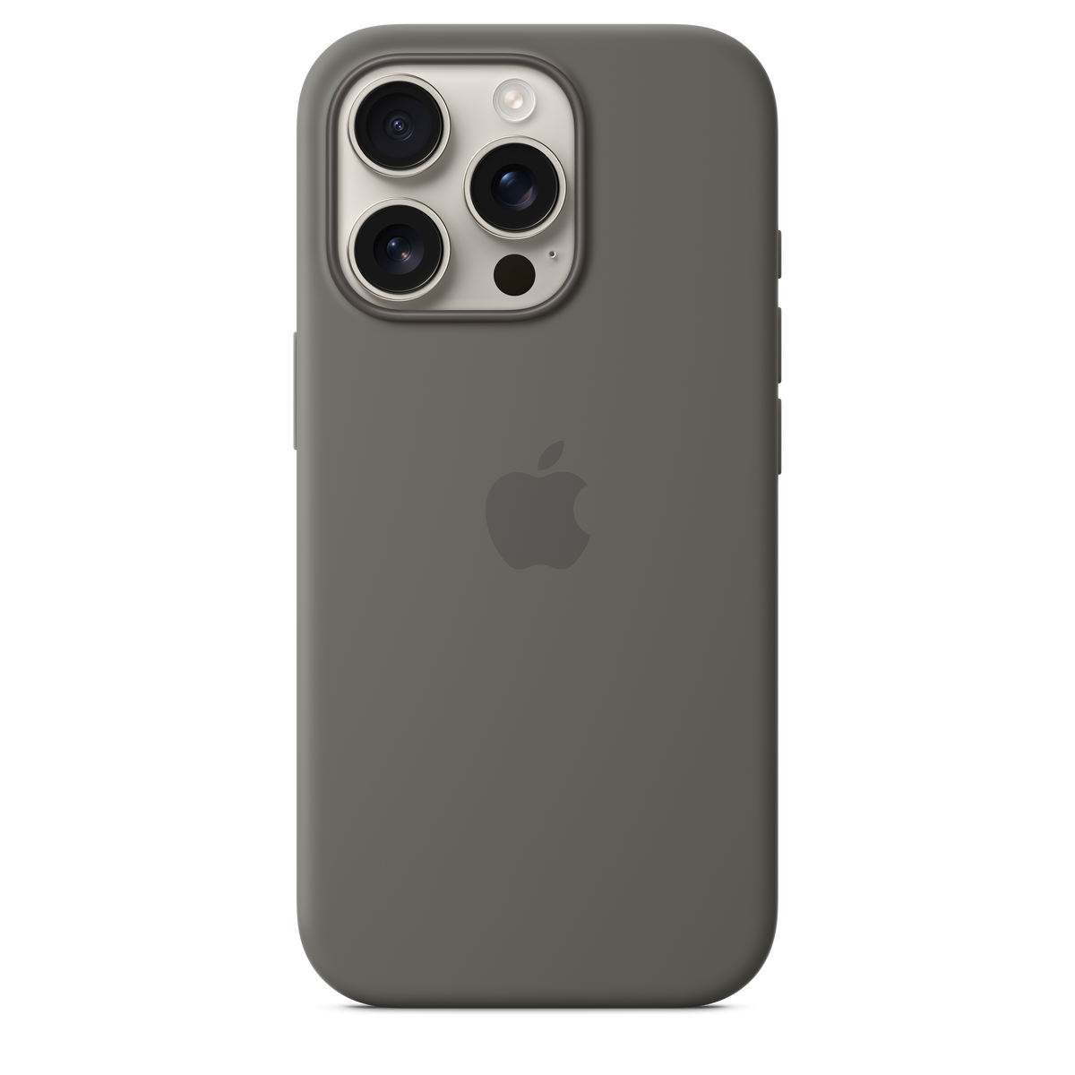 Funda de silicón con MagSafe para el iPhone 16 Pro - Gris piedra