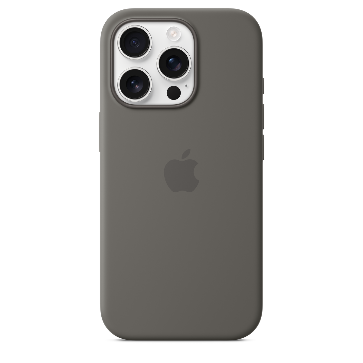 Funda de silicón con MagSafe para el iPhone 16 Pro - Gris piedra