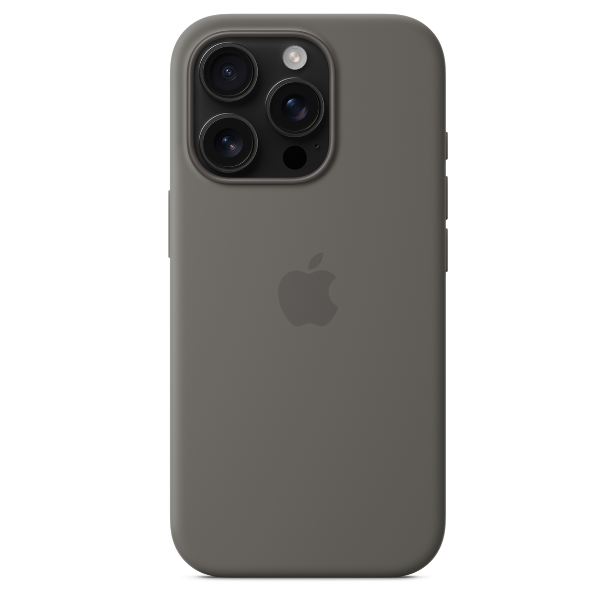 Funda de silicón con MagSafe para el iPhone 16 Pro - Gris piedra